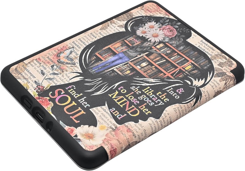 Tpacc Case for All-New Kindle Paperwhite 12th Gen 2024 and Kindle Colorsoft Signature Edition, Book Lovers Gifts Lightweight PU Leather Protective Cover with Auto Sleep Wake Hand Strap - Image 4